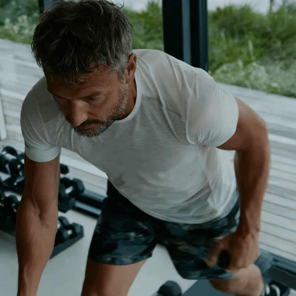 Patient recovering with shoulder replacement rehab exercises