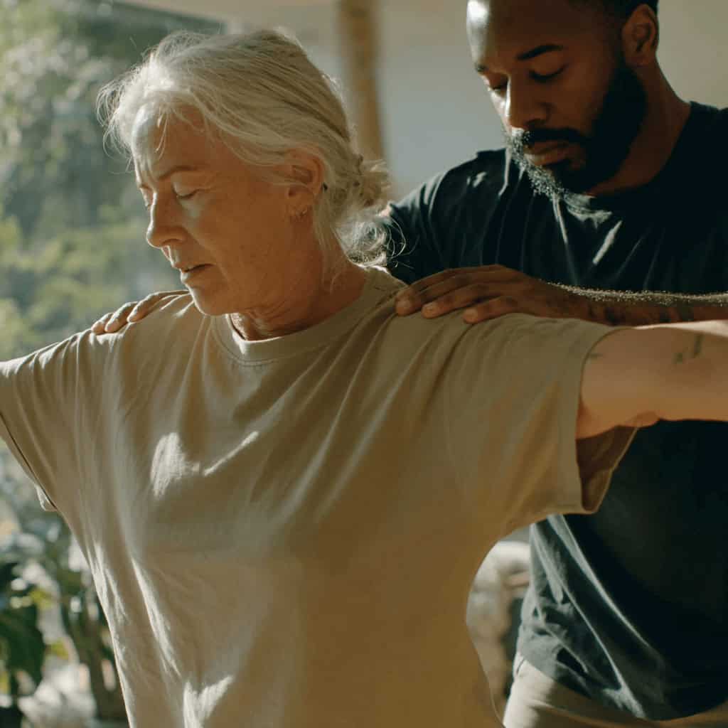 In-home shoulder replacement rehabilitation with licensed therapist